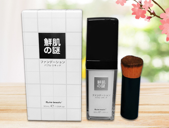 鮮肌之謎 泡泡水粉底液廠家供應，廣州富寶日用化工客服拿批發價